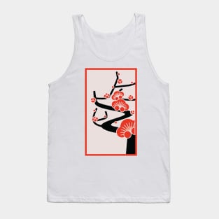 Plain Plum Blossom Tank Top